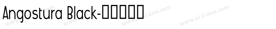 Angostura Black字体转换